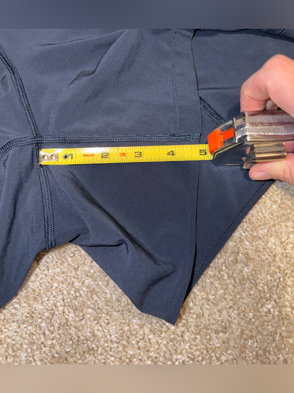 Lululemon Track That Mid Rise Lined 5” True Navy Size 10 - Picture 10 of 11